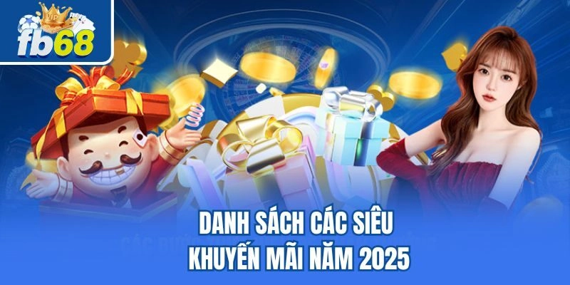 Khuyến Mãi Fb68 2 Danh sách các siêu khuyến mãi năm 2025